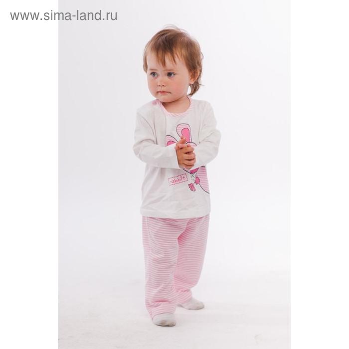 Пижама, рост 62-68, 68-74, 74-80 см, цвет розовый, салатовый, 6 шт в уп.