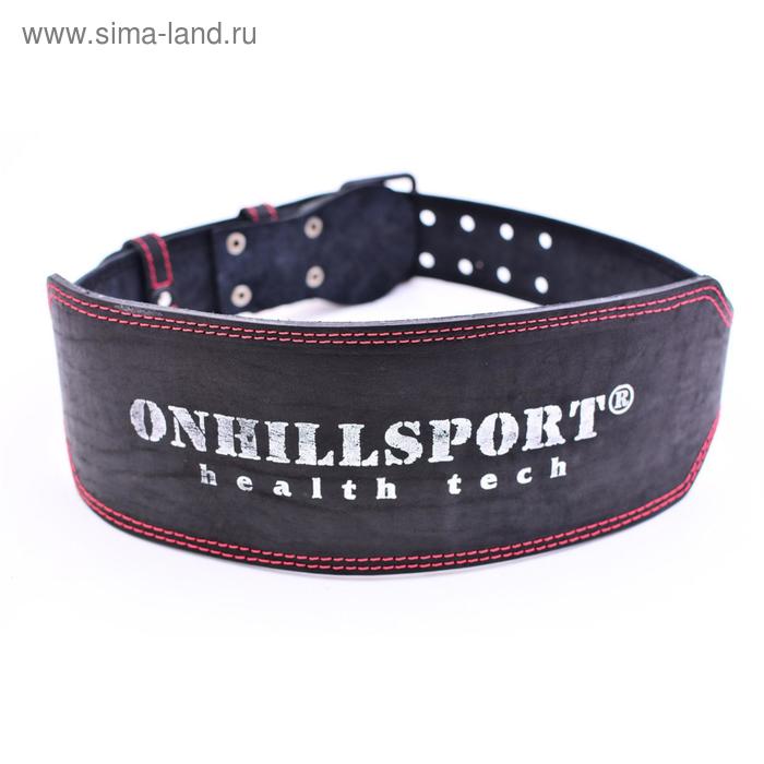 фото Пояс атлетический с пряжкой, 6/12 см, 2 слоя, soft, размер s (60-80 см) onhillsport