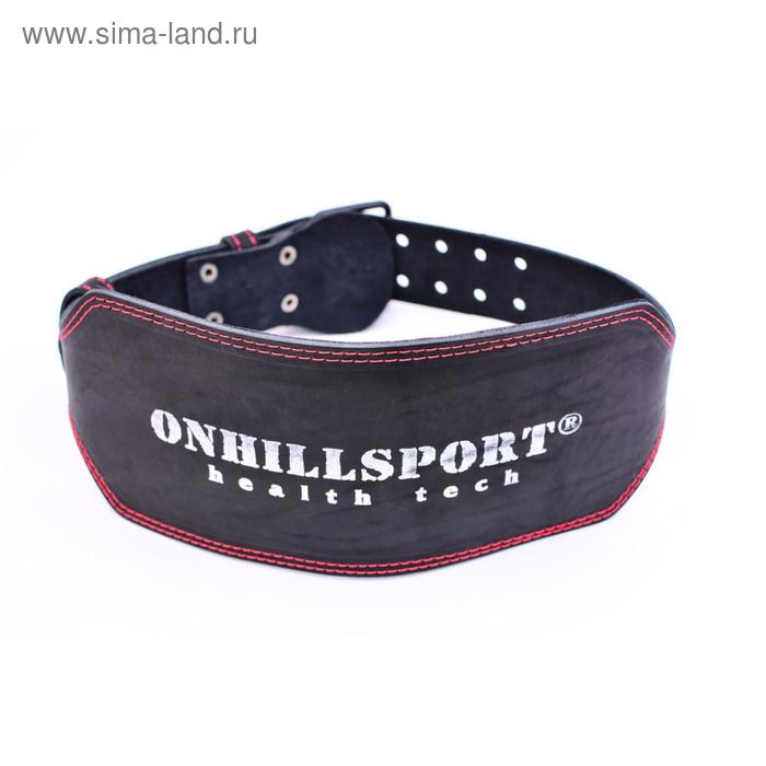 фото Пояс атлетический с пряжкой, 6/15 см, 2 слоя, soft, размер l (80-100 см) onhillsport