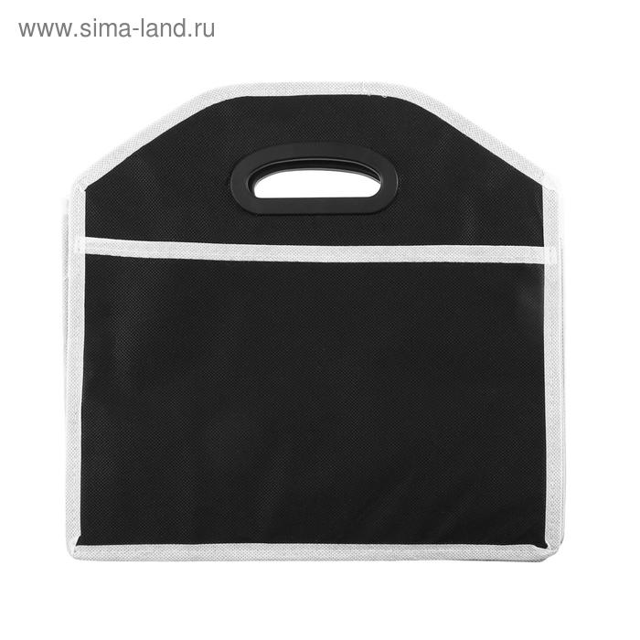 Органайзер в багажник автомобиля, складной, 52×32×31 см, 3 секции, черный