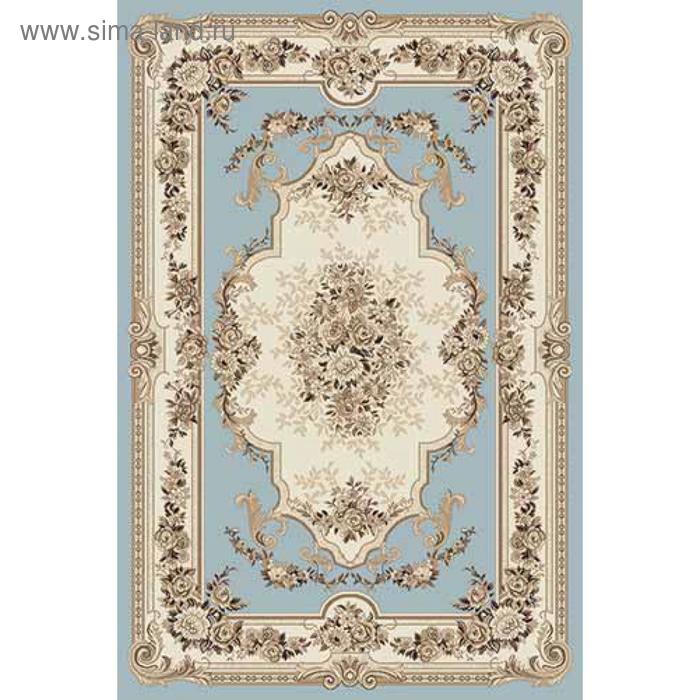 

Ковёр прямоугольный Merinos Valencia Deluxe, размер 250x350 см, цвет l.blue-brown