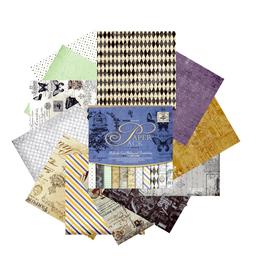 

Набор бумаги "Синий сапфир" 30.5смх30.5см, 24 листа+3 листа вырубки