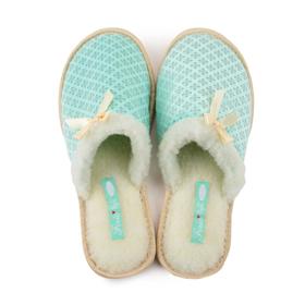 

Тапочки женские, цвет бирюзовый, размер 36-37