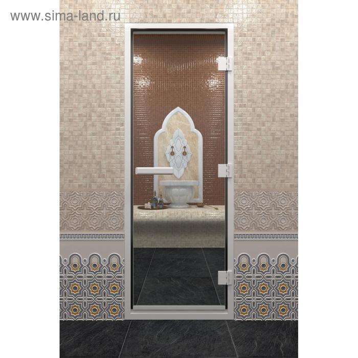 Дверь стеклянная «Хамам», размер коробки 200 × 80 см, правая, цвет прозрачный дверь стеклянная хамам восточная арка размер коробки 200 × 80 см правая бронза