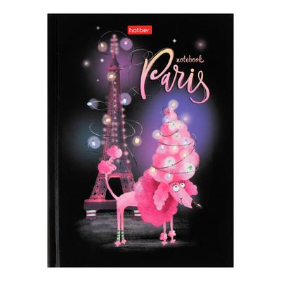 Бизнес-блокнот А6, 64 листа "Парижские каникулы", твёрдая обложка