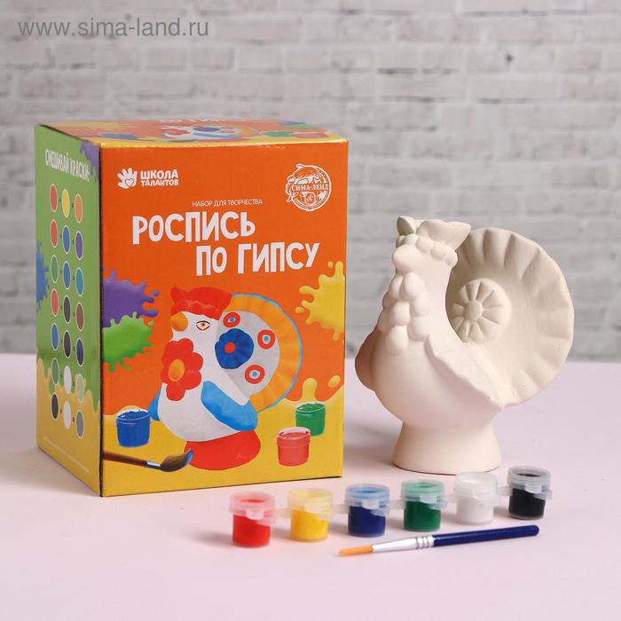 

Роспись по гипсу «Дымковская игрушка» краска 6 цв по 2,5 мл, кисть