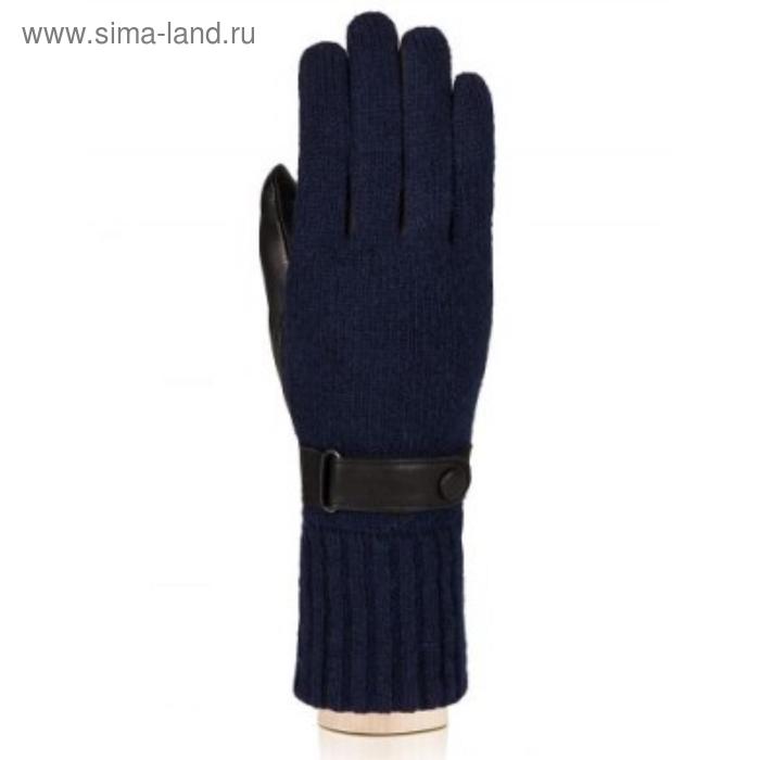 Перчатки женские п/ш LB-02070L цвет черный/синий, размер 6.5