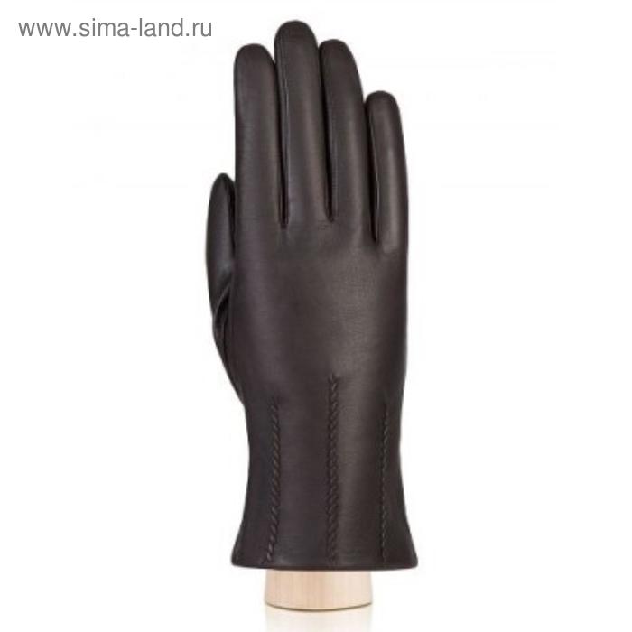 Перчатки женские п/ш LB-0530 цвет темно-коричневый, размер 6