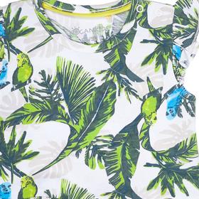 

Платье для девочки, рост 122 см, принт попугаи