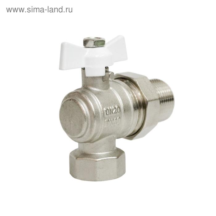 

Кран шаровой STI, 3/4", с американкой, угловой