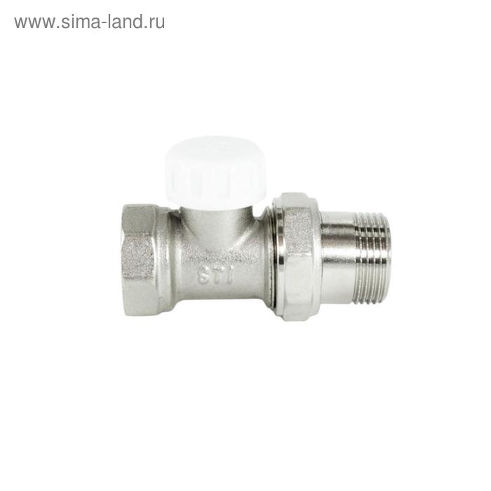 Клапан для радиатора STI, 1/2, прямой, запорный клапан для радиатора sti 1 2 прямой регулировочный
