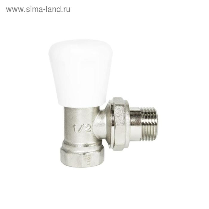 Клапан для радиатора STI, 1/2, угловой, регулировочный клапан для радиатора sti 1 2 прямой регулировочный