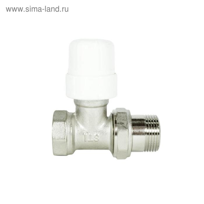 Клапан для радиатора STI, 1/2, прямой, термостатический клапан термостатический прямой sti 1 2