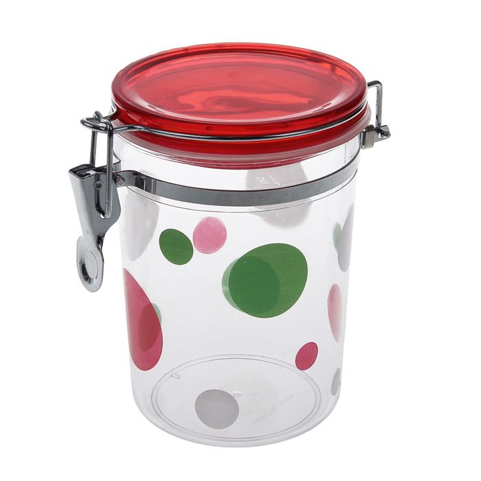 Банка для сыпучих 1,2 л "Узорная", с крышкой