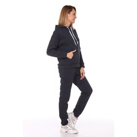 

Костюм женский (худи, брюки) цвет антрацит, размер 54