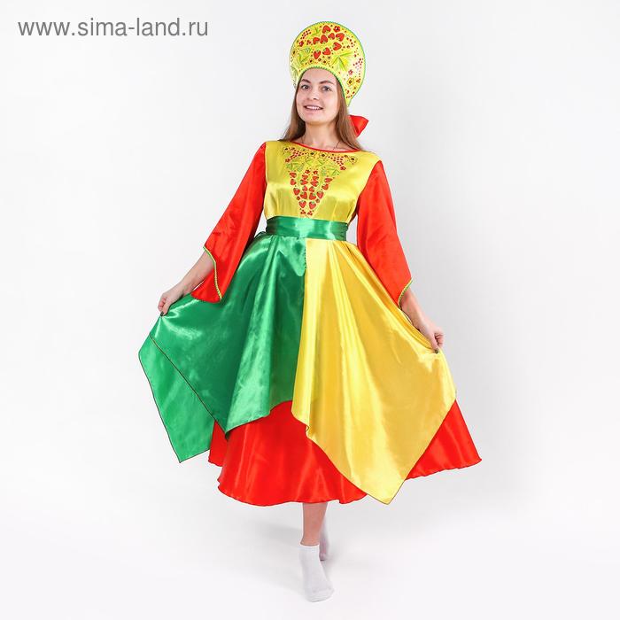 фото Карнавальный костюм «лето», платье, кокошник, р. 42-44 страна карнавалия
