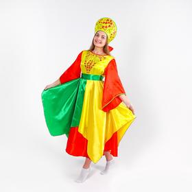 

Карнавальный костюм «Лето», платье, кокошник, р. 46-48