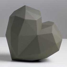 

Набор подарочных коробок «Серое сердце» матовые, 18 × 18 × 12.5 - 25 × 25 × 18 см