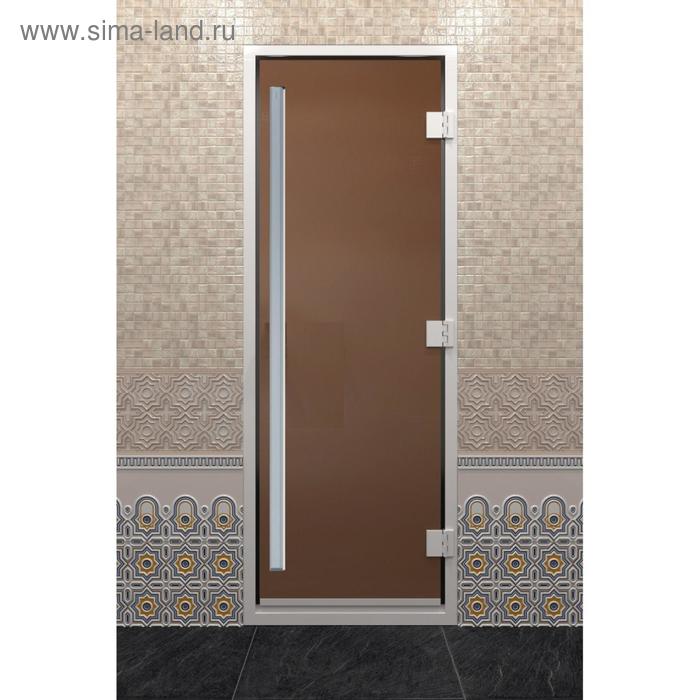 Дверь стеклянная «Хамам Престиж», размер коробки 190 × 70 см, правая, бронза матовая дверь престиж размер коробки 190 × 80 см правая цвет бронза матовая