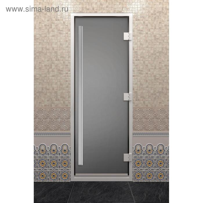 Дверь стеклянная «Хамам Престиж», размер коробки 190 × 70 см, правая, цвет сатин дверь стеклянная хамам престиж размер коробки 190 × 70 см правая бронза матовая