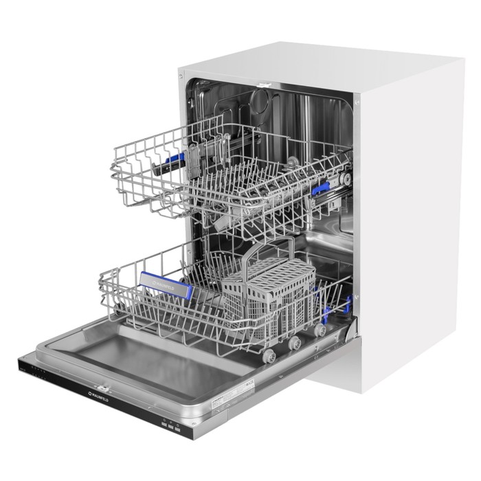Посудомоечная машина Maunfeld MLP-12I, класс А++, 12 комплектов, 5 программ, белая настольная посудомоечная машина бирюса dwc 506 5 w 6 комплектов 5 программ белая