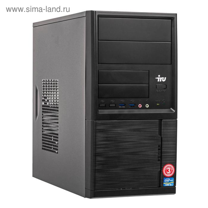 фото Компьютер iru office 225 mt, ryzen 5 3400g, 8гб, ssd240гб, rx vega 11, 400вт, dos, черный