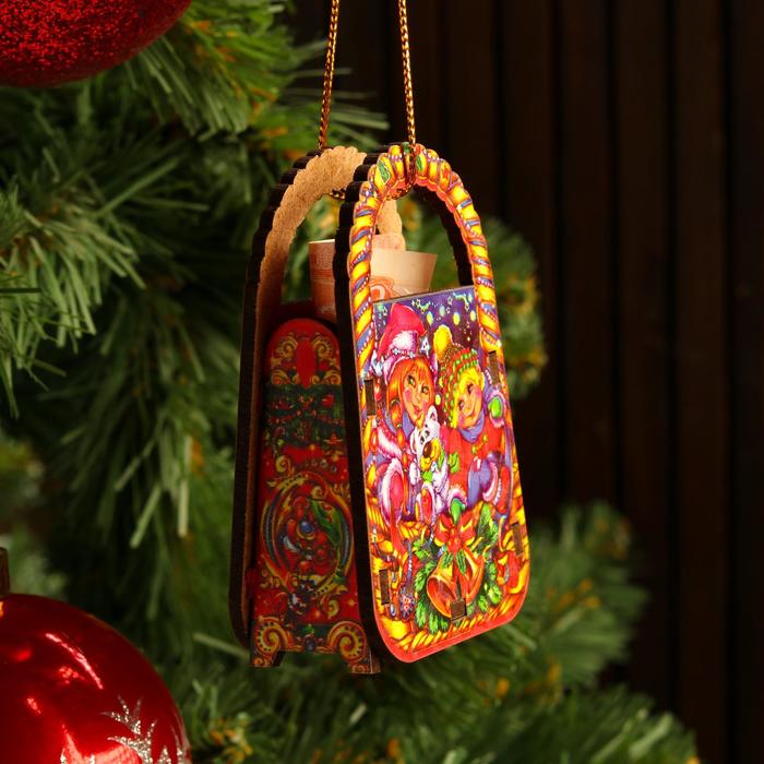 

Игрушка на ёлку "Корзинка", микс, 9,2*6,2*3,2см