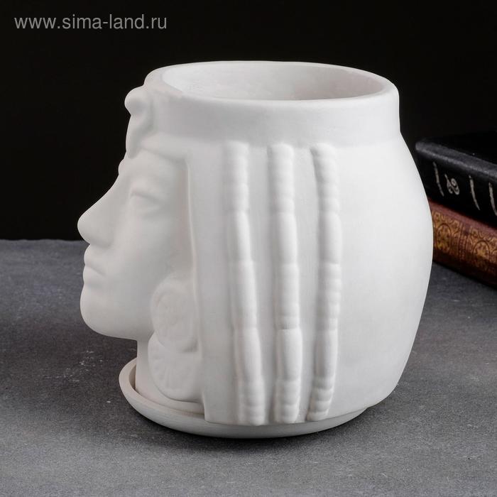 

Горшок "Африканка" белое, 16х17см