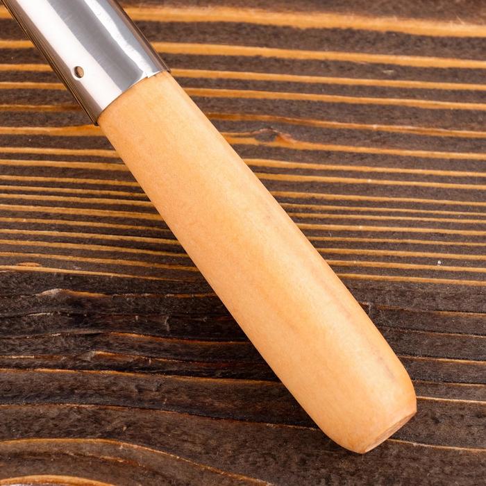 Поварешка для казана узбекская 46см, светлая деревянная ручка