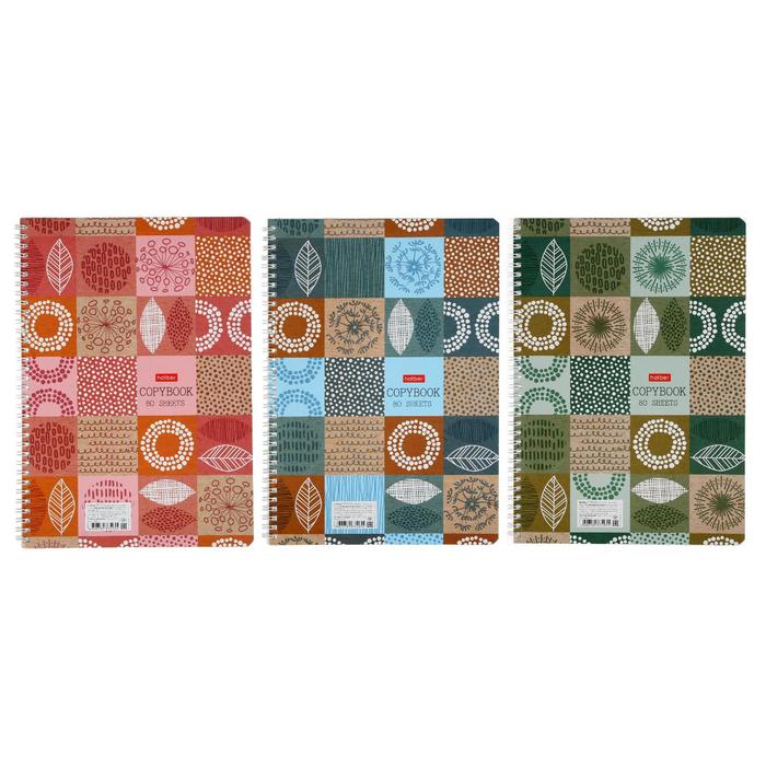 

Тетрадь А4, 80 листов, в клетку, на гребне, "Скандинавские узоры", обложка мелованный картон, твёрдая подложка, блок офсет, МИКС