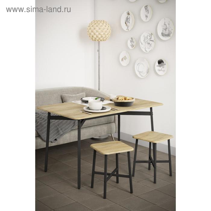 Стол обеденный «Кросс», 1200 × 750 × 720 мм, цвет дуб сонома стол обеденный кросс 1200 × 750 × 720 мм опора металл цвет белый