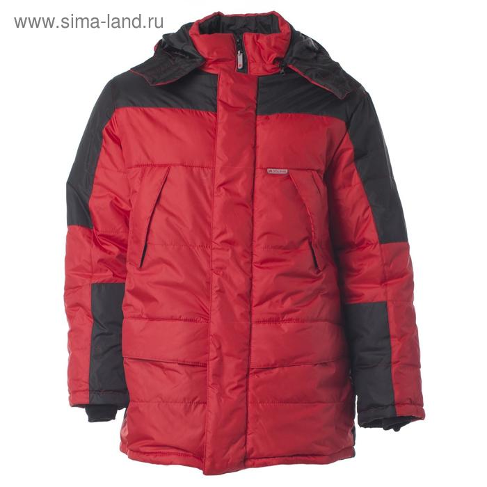 фото Куртка «сити», цвет красный с чёрным, размер 56-58 (112-116)/170-176 спрут