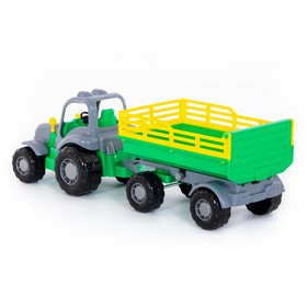 Трактор с прицепом №2 «Крепыш», цвета МИКС от Сима-ленд