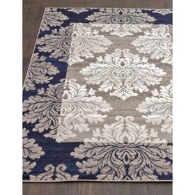 

Прямоугольный ковёр Silver d213, 60x110 см, цвет gray-blue