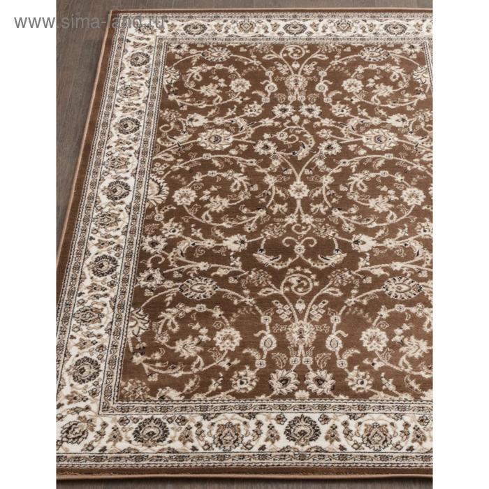 Ковёр прямоугольный Merinos Valencia Deluxe, размер 100x200 см, цвет brown