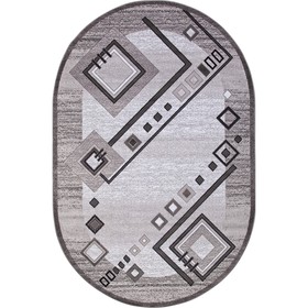 

Ковёр овальный Silver d188, размер 80x150 см, цвет gray