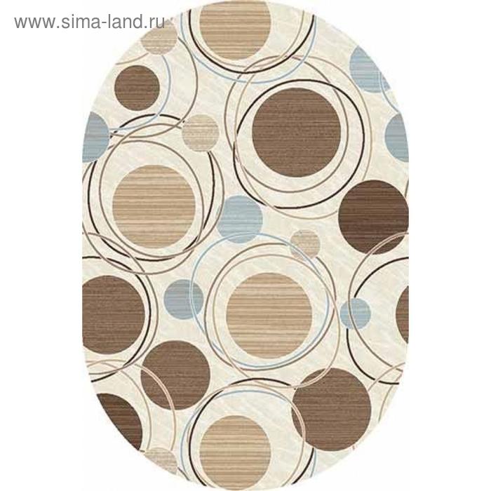 

Ковёр овальный Valencia deluxe d301, размер 200x400 см, цвет cream-brown
