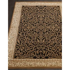 

Ковёр прямоугольный Izmir d714, размер 150x300 см, цвет black-yellow