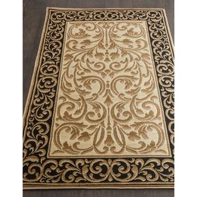 

Прямоугольный ковёр Izmir d719, 100x200 см, цвет beige-black
