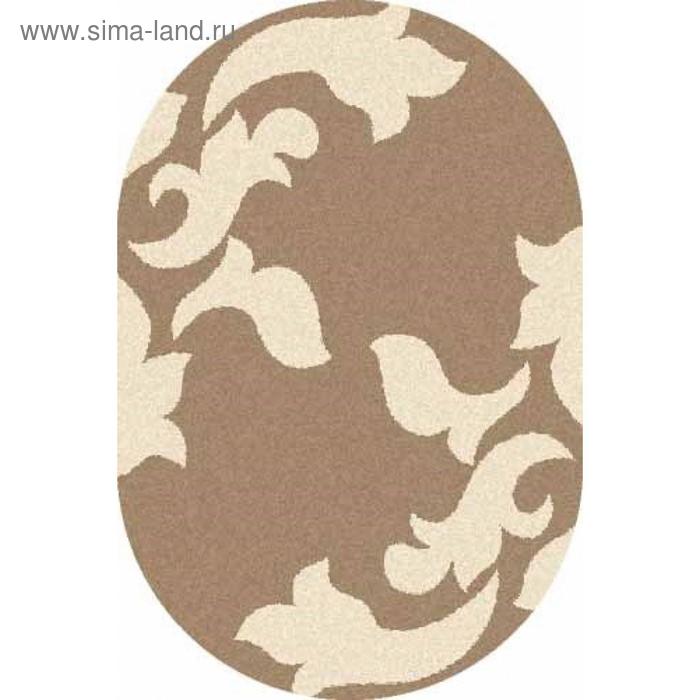 

Ковёр овальный Platinum t620, размер 150x300 см, цвет cream-d.beige