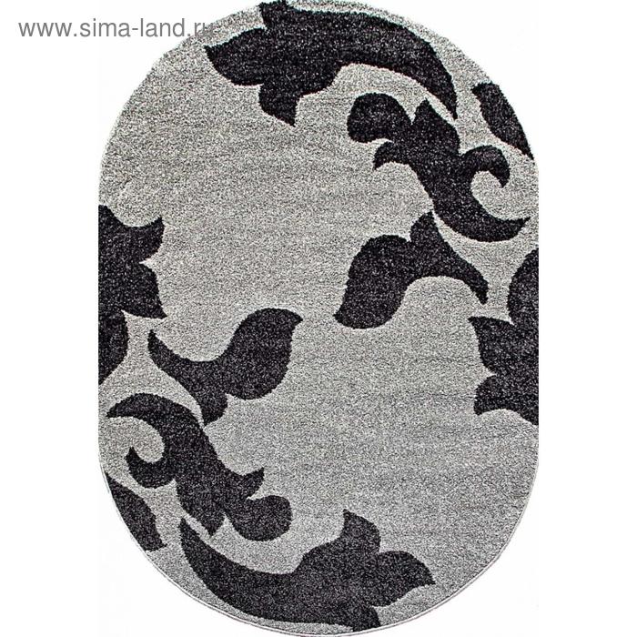 

Ковёр овальный Platinum t620, размер 150x300 см, цвет gray-black