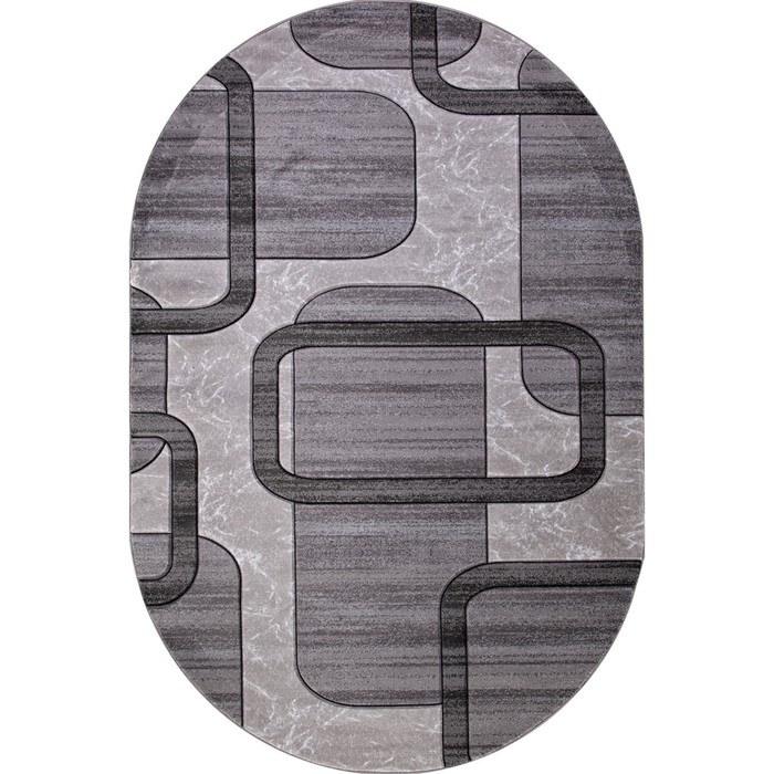 

Ковёр овальный Mega carving d465, размер 80x150 см, цвет light gray