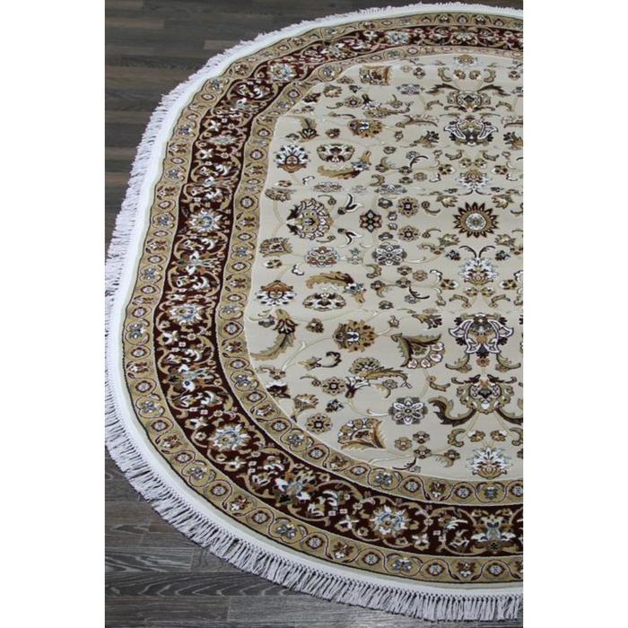 

Овальный ковёр Shahreza d210, 80x133 см, цвет cream-red