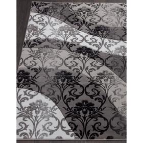 

Ковёр прямоугольный Mega carving d268, размер 80x150 см, цвет gray