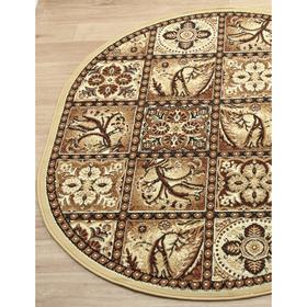 

Ковёр овальный Laguna d494, размер 200x400 см, цвет beige