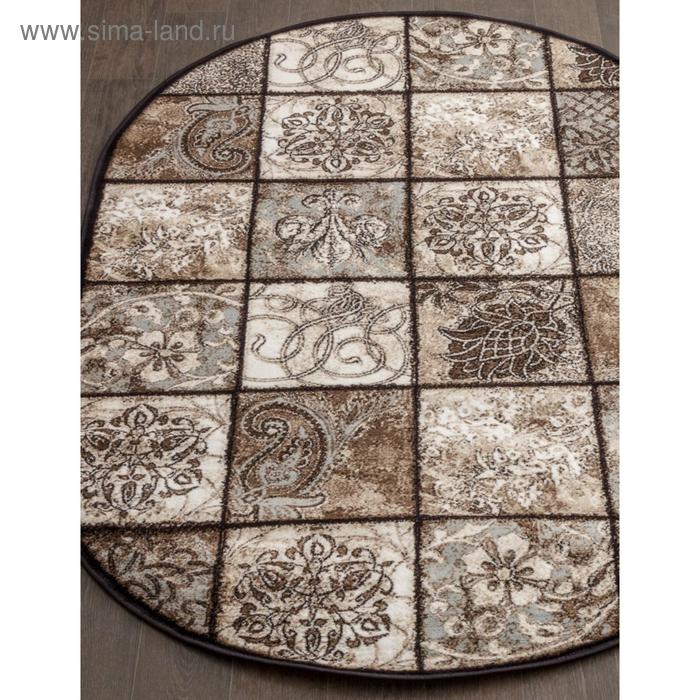 

Ковёр овальный Valencia deluxe d328, размер 80x150 см, цвет brown