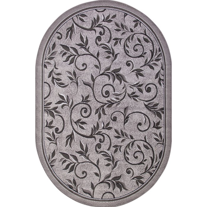 Ковёр овальный Merinos Silver, размер 250x350 см, цвет light gray