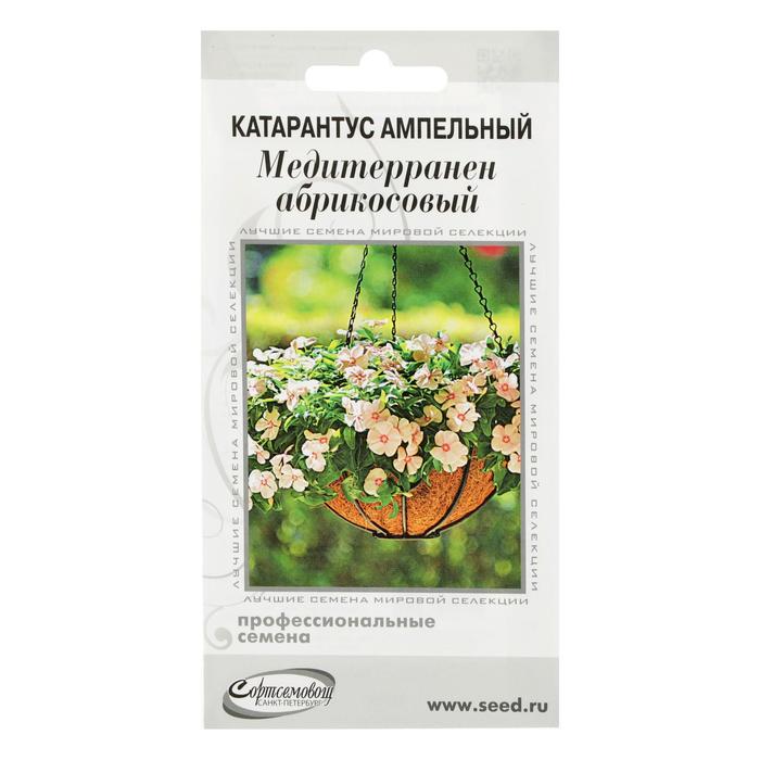 Семена цветов Катарантус амп. Медитерранен, абрикосовый, 7 шт