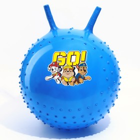 Мяч прыгун массажный с рожками Paw Patrol 'GO' d=45 см, вес 350 гр, цвета МИКС Ош