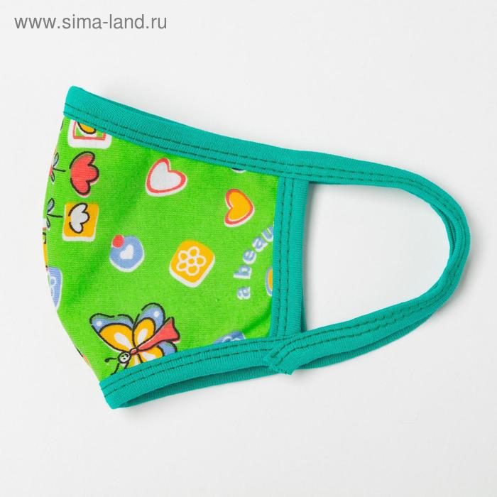 

Маска многоразовая детская, цвет МИКС, возраст 3-6 лет